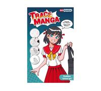 Pochoir Trace Manga pour apprendre à tracer aisément des personnages Manga ''Ecolière''