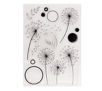 Pochoir transparent portable avec motif de pissenlits creux pour scrapbooking, décoration murale, graffiti, peinture par pulvérisation sur bois, toile, vêtements, chemises