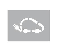 Pochoir Voiture Électrique, Signalisation et Marquage au Sol, Balisage PVC