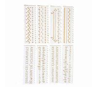 Pochoirs à Dessin, Règles de Lignes Droites et Ondulées, Modèles Réutilisables pour Enfants, Bricolage, Scrapbooking, Journal, Fabrication de Cartes (Vagues et lettres)