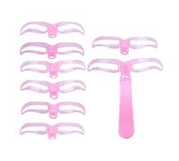 Pochoirs À Sourcils - Modèles 15 X 12 Cm, Kit De 8 Styles Pour Sourcils, Pochoirs Flexibles Et Portables | Idéal Pour Préparatifs De Mariage, Les Soins Post-séance À La Salle De Sport Et Un Ma