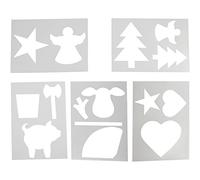 Pochoirs A4 21 x 30 cm, 5 feuilles