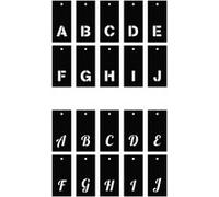 Pochoirs alphabet 140 motifs, lettres et chiffres - Artemio Noir