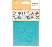 Pochoirs - ARTEMIO - Color Block - 12 pcs - 9 x 9 cm - Plastique