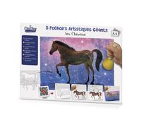 Pochoirs artistiques geants les chevaux