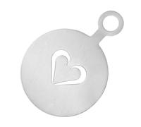 Pochoirs artistiques pour décoration de boisson - Pochoirs pour latte - Outils réutilisables avec motifs flocon de neige et cœur pour cappuccino, gâteau et boisson - Accessoires amusants et mignons