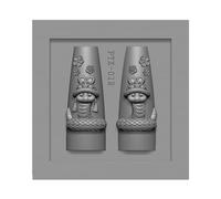 Pochoirs complexes en forme de serpent pour nail art - Moules en résine flexible pour projets de décoration d'ongles et bijoux
