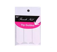Pochoirs d'art pour ongles Conseils français guides autocollants Former Franges Guides 1 feuille