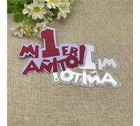 Pochoirs de découpe en métal pour scrapbooking, 13 x 10 cm, inscription « My First Year »