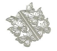 Pochoirs de gaufrage en métal, matrices de découpe de bordure de papillon pour Journal, Scrapbooking, décorations de cartes, matrices de découpe, pochoirs en métal, moules en acier carbone pour la