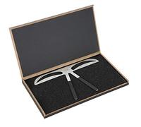 Pochoirs de Mise en Forme des Sourcils pour le Maquillage - Règle de Balance des Sourcils Permanente en Acier Inoxydable avec un Positionnement de Trois Points - Falling Tail and Silk Fog Design