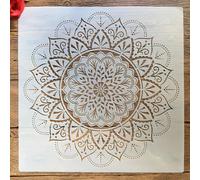 Pochoirs De Peinture Découpés Au Laser Pour La Fabrication De Cartes,Moules Pour Poètes Bricolage,Sol,Carrelage,Tissu,Mur,Meubles,Mandala,30x30cm,9 Types #A