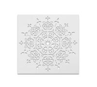 Pochoirs de peinture mandala en résine réutilisables, 2-30 x 30 cm | Matériau en résine, lavable, durable, réutilisable, adapté à la plupart des surfaces planes, y compris le bois, la toile