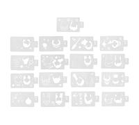 Pochoirs de peinture pour le visage, modèles de peinture corporelle pour le visage réutilisables, 2 ensembles de pochoirs de peinture corporelle pour figurine de dessin animé de