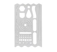 Pochoirs de planificateur - Signet de dessin géométrique | Règle en acier inoxydable pour étudiants, artistes, architectes, mesure, guide de suivi, outil de conception