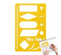 Pochoirs de planification | Pochoir pour organigramme | Fournitures d'artisanat multifonctions pour dessin, cahiers, traceurs d'habitudes, scrapbooking, agenda