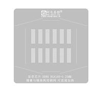 Pochoirs de reballage BGA DDR6 BGA180 Pochoirs à souder en acier pour console de jeu BGA Station Kits Modèles en acier