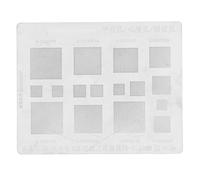 Pochoirs de Rebillage BGA Modèles Universels de Pochoirs de Filet de Reprise BGA en Acier Inoxydable, Filet de Rebillage BGA, Gabarit de Soudure en étain, Outils de Réparation de Puces IC BGA