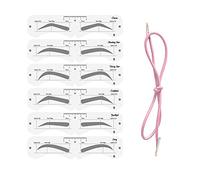 Pochoirs de Sourcils pour Femmes 1 Set de Maquillage de Maquillage Moule à Sourcils avec Bande élastique, Peva Soft Everbrow Shaper Maquillage pour Débutant pour le Pochoir pour