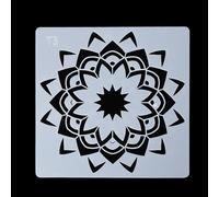 Pochoirs De Stratification Auxiliaire Fleur Mandala, 1 Pièce, Pour Peinture Murale, Scrapbooking, Tampon Album Décor, Gaufrage, Modèle De Carte En Papier