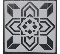 Pochoirs De Superposition Main Dans La Main,Peinture Murale Bricolage,Meubles,Scrapbooking,Coloriage,Gaufrage,Modèle Décoratif D'album,15x15cm,1 Pièce - Type C58