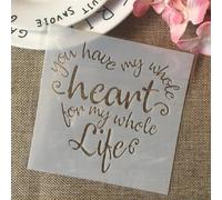 Pochoirs Décoratifs Pour Peinture Murale,Modèle De Carte En Papier,Patte,Coeur,Amour Bricolage,Coloriage De Scrapbooking,Album De Gaufrage,5"" - Type I