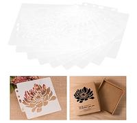 Pochoirs dessin Modèle Mandala Aides dessin et lettrage 9 Pièces Modèle Pochoir Mandala Réutilisable Peinture Dessin Pochoirs Peinture Scrapbooking Estampage Timbre Album Papier Carte Pochoir Modèle