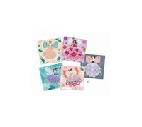 Pochoirs - DJECO - Fées - Rose - 5 pochoirs - 20 x 20 cm - Pour activités manuelles enfant