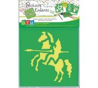 Generic Sports Pochoirs en plastique Princesse et Chevalier 15 x 15 cm Paquet de 6