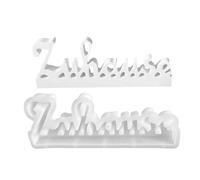 Pochoirs En Silicone Alphabet | Pochettes Alphabet Allemand Silicone Pour Résine,Art Artisanat Décor Maison Table Bougies