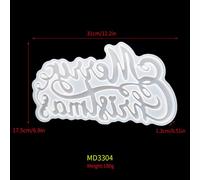 Pochoirs En Silicone Pour Bricolagee, Fournitures Artisanales De Décoration De Noël, En Résine Époxy, En Tissu, Offre Spéciale