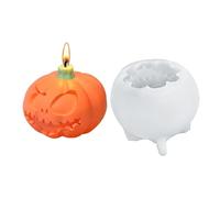 Pochoirs en Silicone pour Halloween,Moules à Bougie Parfumée en Silicone | Moules Créatifs Effrayants Démoulage Facile pour Résine Époxy Plâtre Décoration Halloween Savonnerie