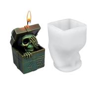 Pochoirs en Silicone pour Halloween, Moules à Bougie Parfumée en Silicone, Moules Polyvalents pour Résine Époxy, Plâtre, Aromathérapie et Artisanat Créatif de Décoration Halloween