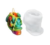 Pochoirs en Silicone pour Halloween - Moules à Décorations,Moules Polyvalents pour Résine Époxy, Plâtre, Aromathérapie et Artisanat Créatif de Décoration Halloween