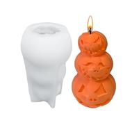 Pochoirs en Silicone pour Halloween - Moules en Silicone pour Bougies d'Aromathérapie,Moules à Plâtre à Démoulage Facile pour Projets de Décoration Halloween et d'Aromathérapie