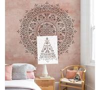 Pochoirs géants de 110 cm Mandala pour murs à peindre et peindre - Décorer - Réutilisables - Grande taille - S512
