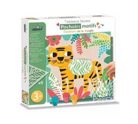 Pochoirs motifs - couleurs de la jungle