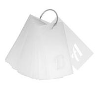 Pochoirs Multi-usage - Alphabet, Chiffres et symboles - Police Lobster - 70 pcs Blanc