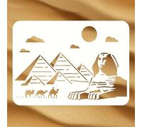Pochoirs muraux en forme de pyramides égyptiennes réutilisables pour travaux manuels, peinture sur bois, toiles, meubles, bricolage, scrapbooking