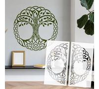 Pochoirs muraux motif arbre de vie 80 cm - Grand format personnalisé extra large pour meubles, mastic réutilisable pour plâtre décoratif Big S629