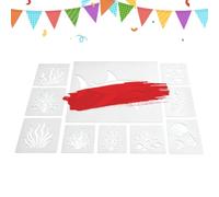 Pochoirs muraux réutilisables à peindre | Pochoirs d'impression DIY pour travaux manuels, mur, pierres, céramique, gâteaux, cartes, jardin, maison et scrapbooking