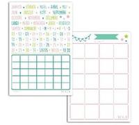 Pochoirs pour Bullet Agenda - Mois Multicolore G