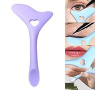 Pochoirs pour Eye-liner, Pointes D'ailes, Aide pour Eye-liner en Silicone, Outil de Maquillage Multifonctionnel Réutilisable pour Eye-liner en Silicone pour Débutants (PURPLE)