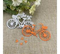 Pochoirs pour fabrication de cartes, cadre en métal en forme de cœur de vélo, porte-clés, porte-clés, scrapbooking, papier artisanal, 7,9 x 5 cm