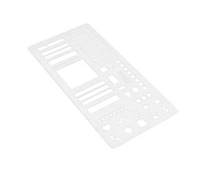 Pochoirs pour journal - Modèles de planification, règles d'esquisse, accessoires de carnet de notes, formes décoratives pour travaux manuels, scrapbooking, notes, tableaux d'habitudes, horaires