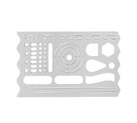Pochoirs pour Journaling,Gabarit de Marque-Page Géométrique - Règle de Formes en Acier Inoxydable | pour Élèves Peinture Journal Créatif Artistes Adultes Architectes Dessin