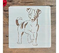 Pochoirs pour peinture, 20 x 20 cm, motif chien animal pour peinture sur bois, mur, toile, tissu, roche, panneau, projets d'art