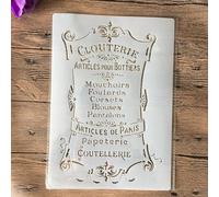 Pochoirs pour peinture, format A4, 29 x 21 cm, lettres et chiffres pour peinture sur bois, mur, toile, tissu, roche, signe, projets d'art