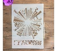 Pochoirs pour peinture, format A4, 29 x 21 cm, motif rétro, pour peinture sur bois, mur, toile, tissu, roche, signe, projets d'art à faire soi-même Motif A