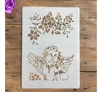 Pochoirs pour peinture, format A4, 29 x 21 cm, pochoir animal pour peinture sur bois, mur, toile, tissu, roche, signe, projets d'art de bricolage style 11